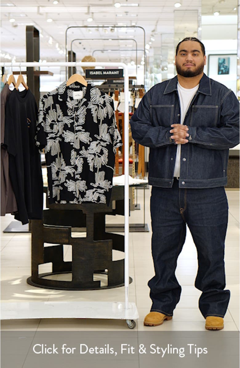 Liam Floral Embroidered Camp Shirt, sales video thumbnail