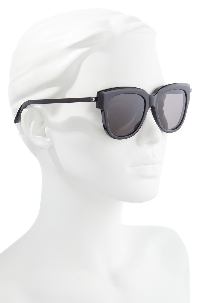 Balenciaga 53mm Rectangular Sunglasses, Alternate, color, 