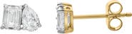 LuvMyJewelry Valessa 14K Gold Lab Grown Diamond Toi Et Moi Earrings - 1 Ct