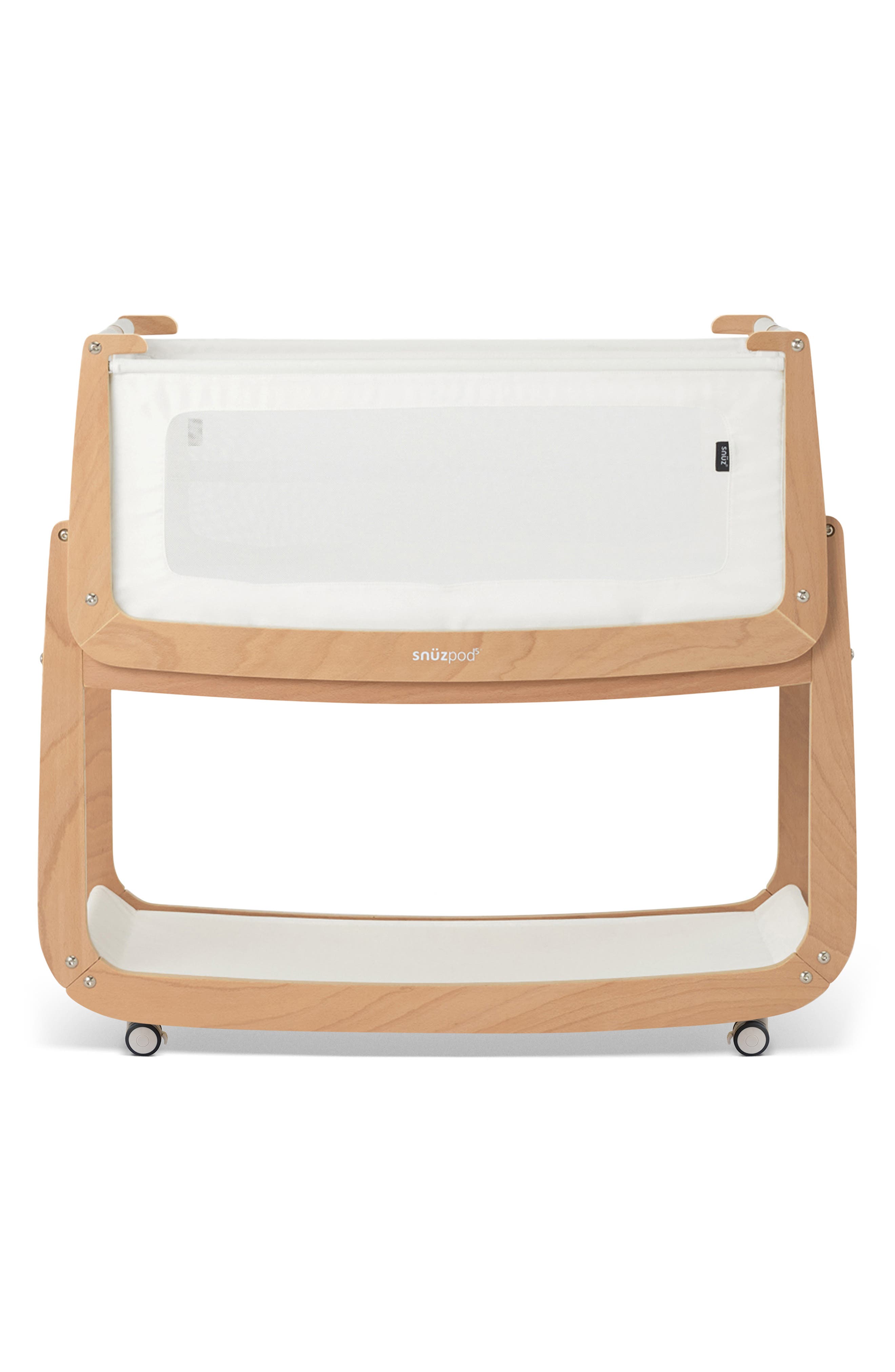 Snüz Pod5 Bedside Bassinet in Natural 