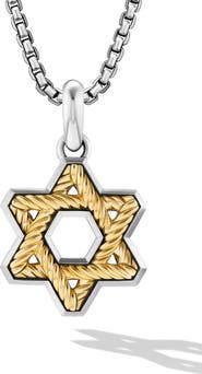 David Yurman Cable Star of David Amulet
