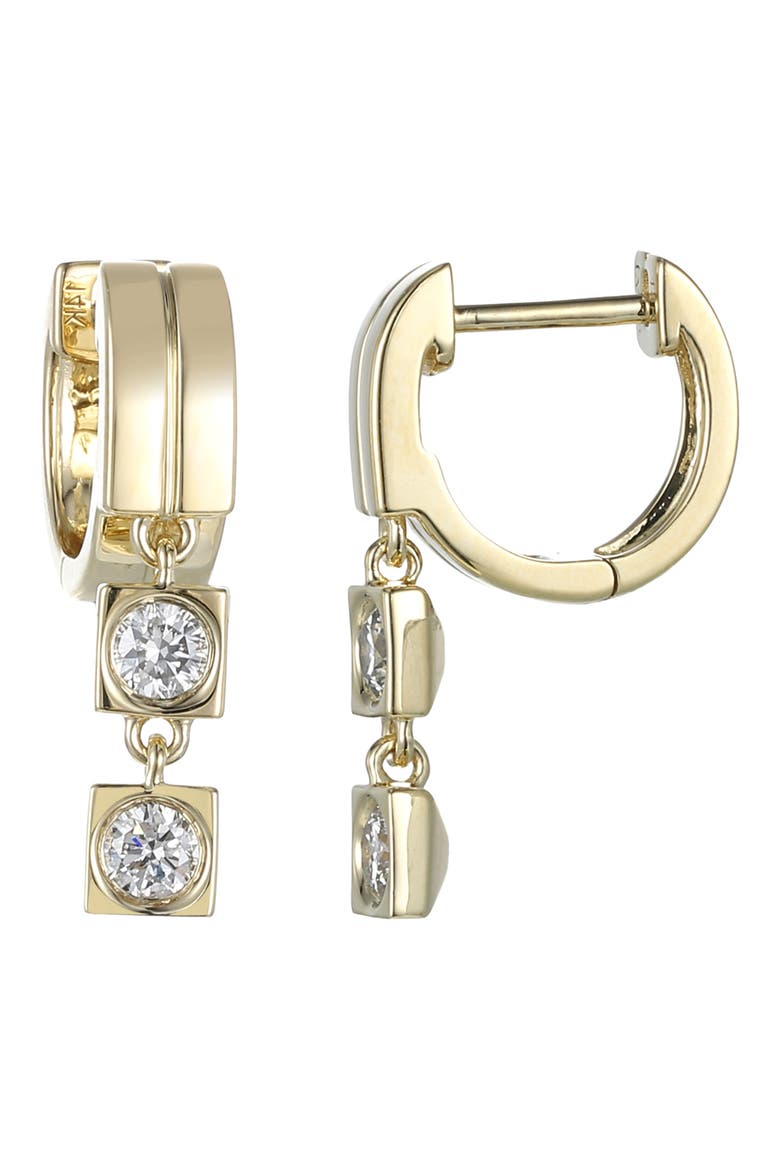 Leggo Diamond Drop Earrings, Main, color, GOLD