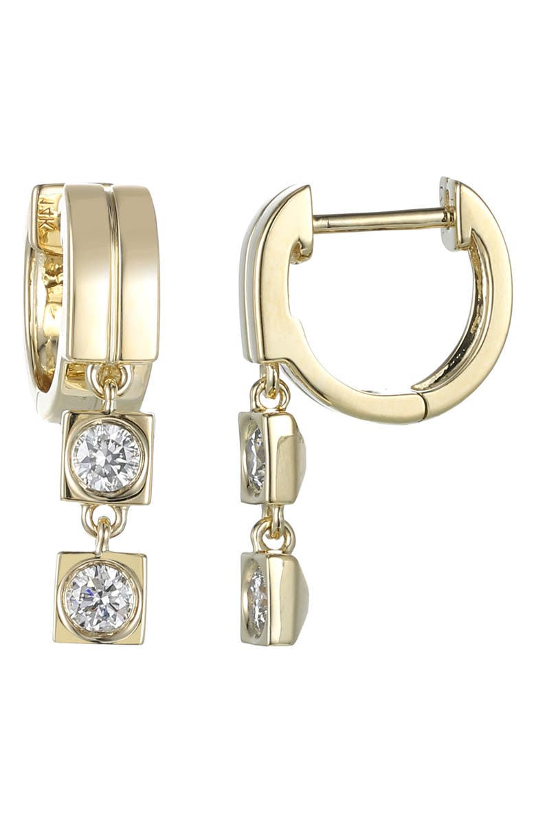 TYPE JEWELRY Leggo Diamond Drop Earrings, Main, color, Gold