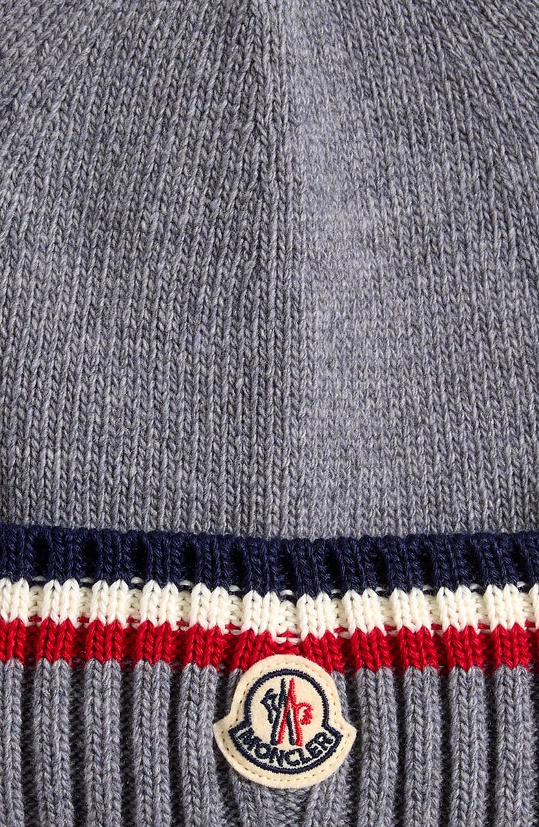 Moncler Kids' Wool & Cashmere Beanie, Alternate, color, Grey