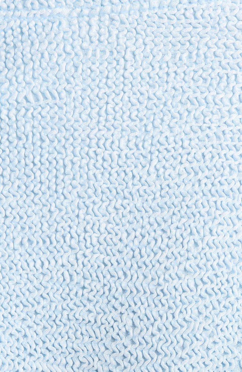 Hunza G Phoebe Two-Piece Bikini Swimsuit, Alternate, color, Metallic Ice Blue