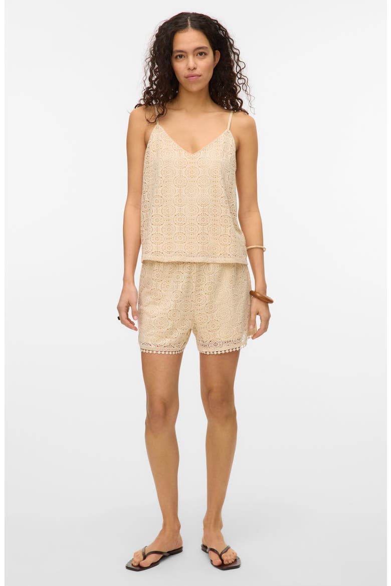 Maya V-Neck Singlet Top, Alternate, color, BIRCH