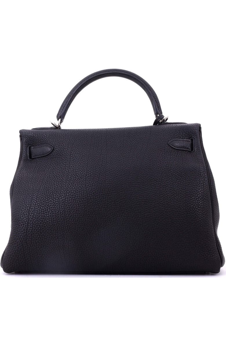 Pre-Owned Hermes Kelly Handbag Black Togo with Palladium Hardware 32, Alternate, color, Noir