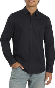 DKNY SPORTSWEAR Samuel Stretch Cotton Button-Up Shirt