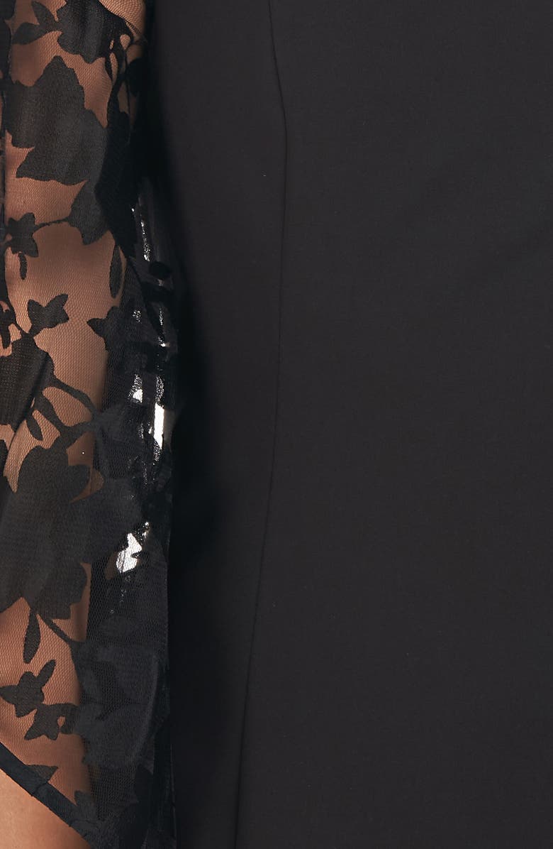 JS Collections Vivian Floral Flutter Sleeve Midi Dress, Alternate, color,