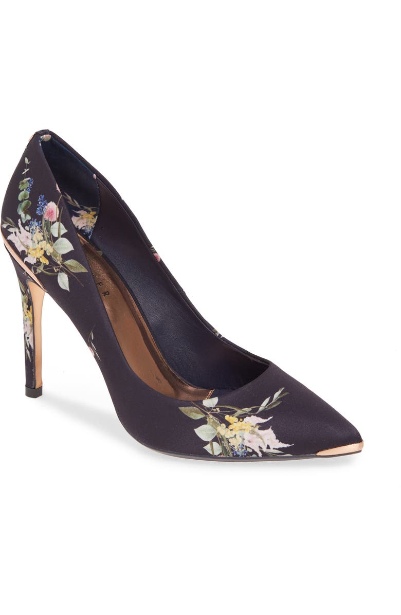 Ted Baker London Izibelp Floral Pointy Toe Pump, Main, color,