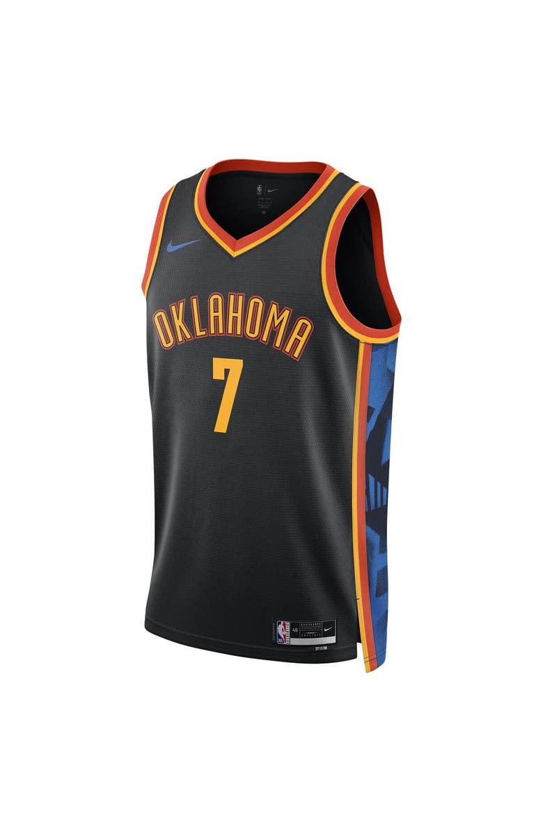 Nike Unisex Nike Chet Holmgren Black Oklahoma City Thunder 2024/25 Swingman Player Jersey - City Edition, Alternate, color, 