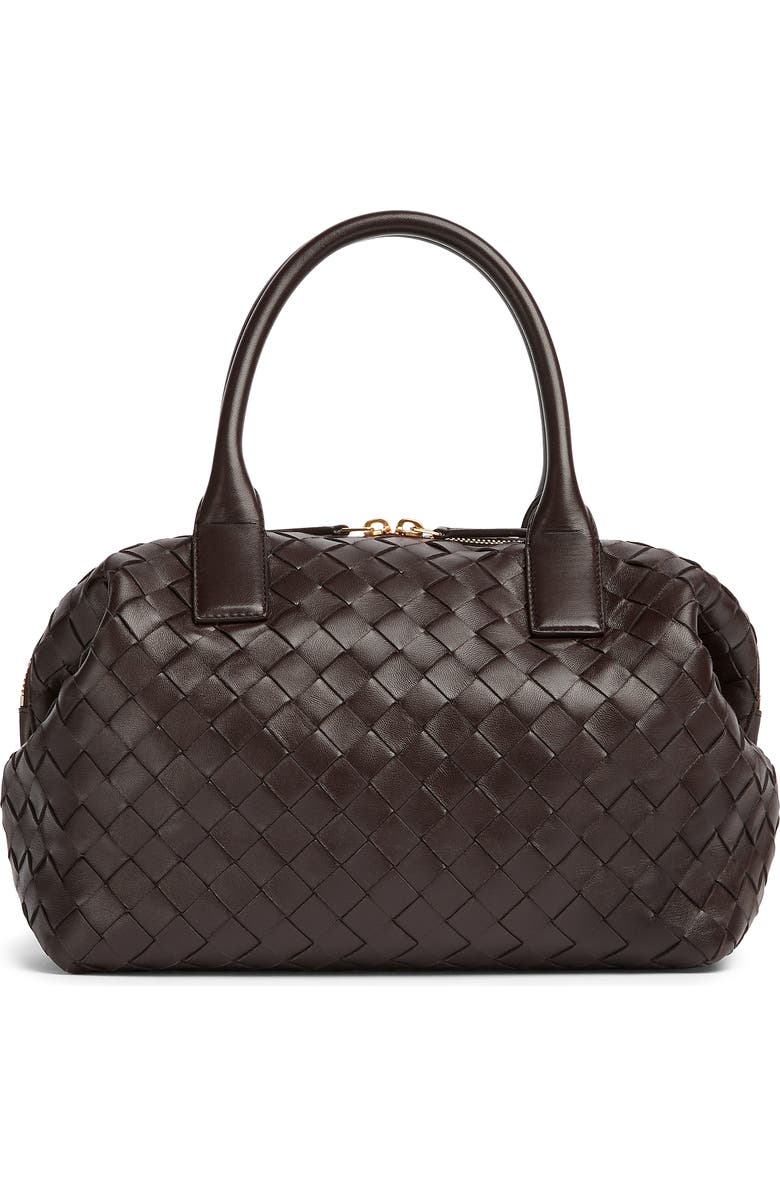 Bottega Veneta Medium Bauletto Intreciatto Leather Satchel, Main, color,