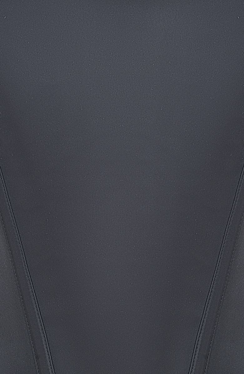 HOUSE OF CB Genevieve Strapless Satin Corset Top, Alternate, color, Black