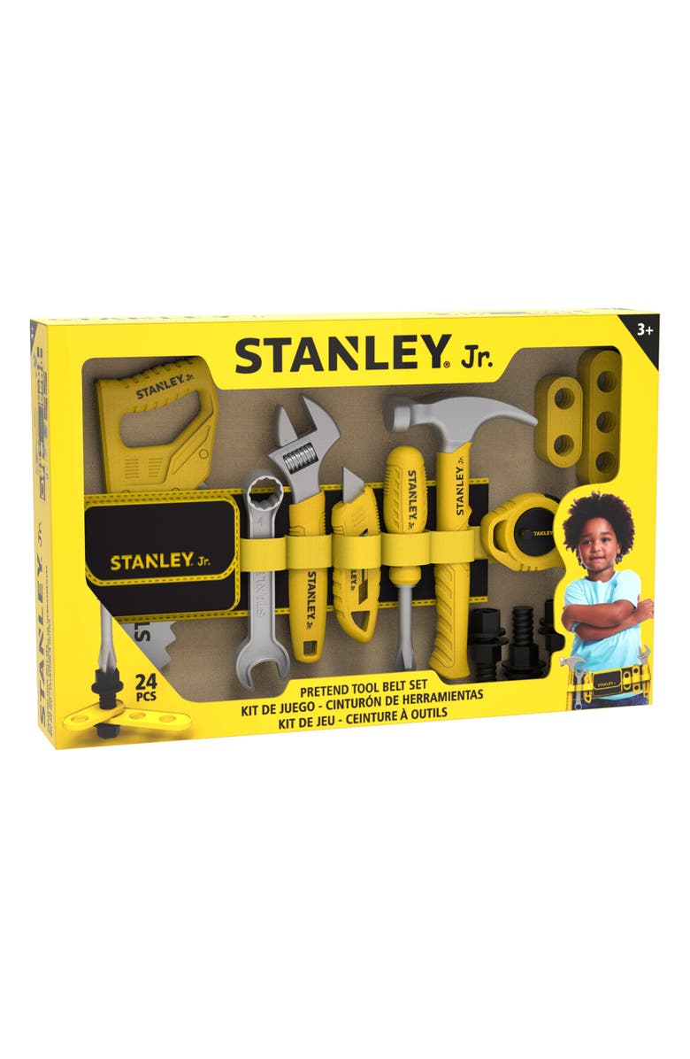 Stanley Jr. 24-Piece Pretend Play Toolbelt Set, Alternate, color, Yellow