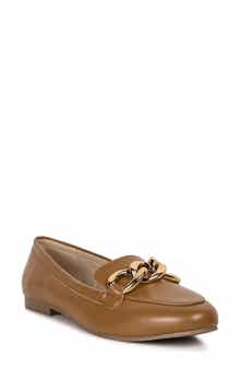 LONDON RAG Chain Detail Faux Leather Loafer