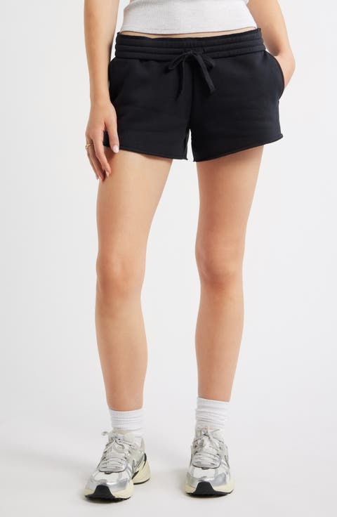Foldover Fleece Mini Sweat Shorts