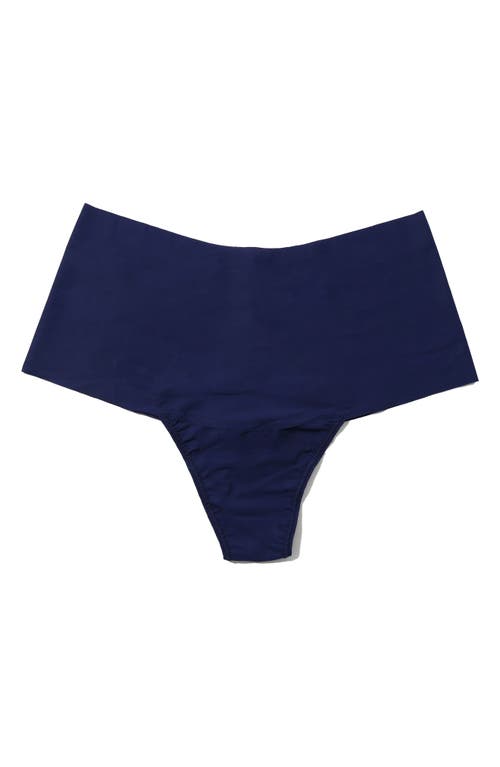 Hanky Panky Playstretch High-waist Thong In Odyssey Blue