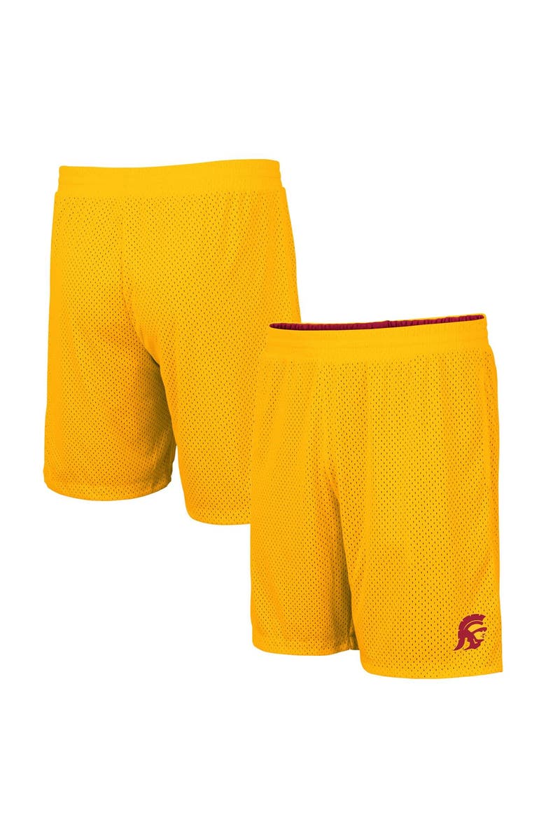 COLOSSEUM Men's Colosseum Cardinal/Gold USC Trojans Wiggum Reversible Wordmark Shorts, Main, color, 