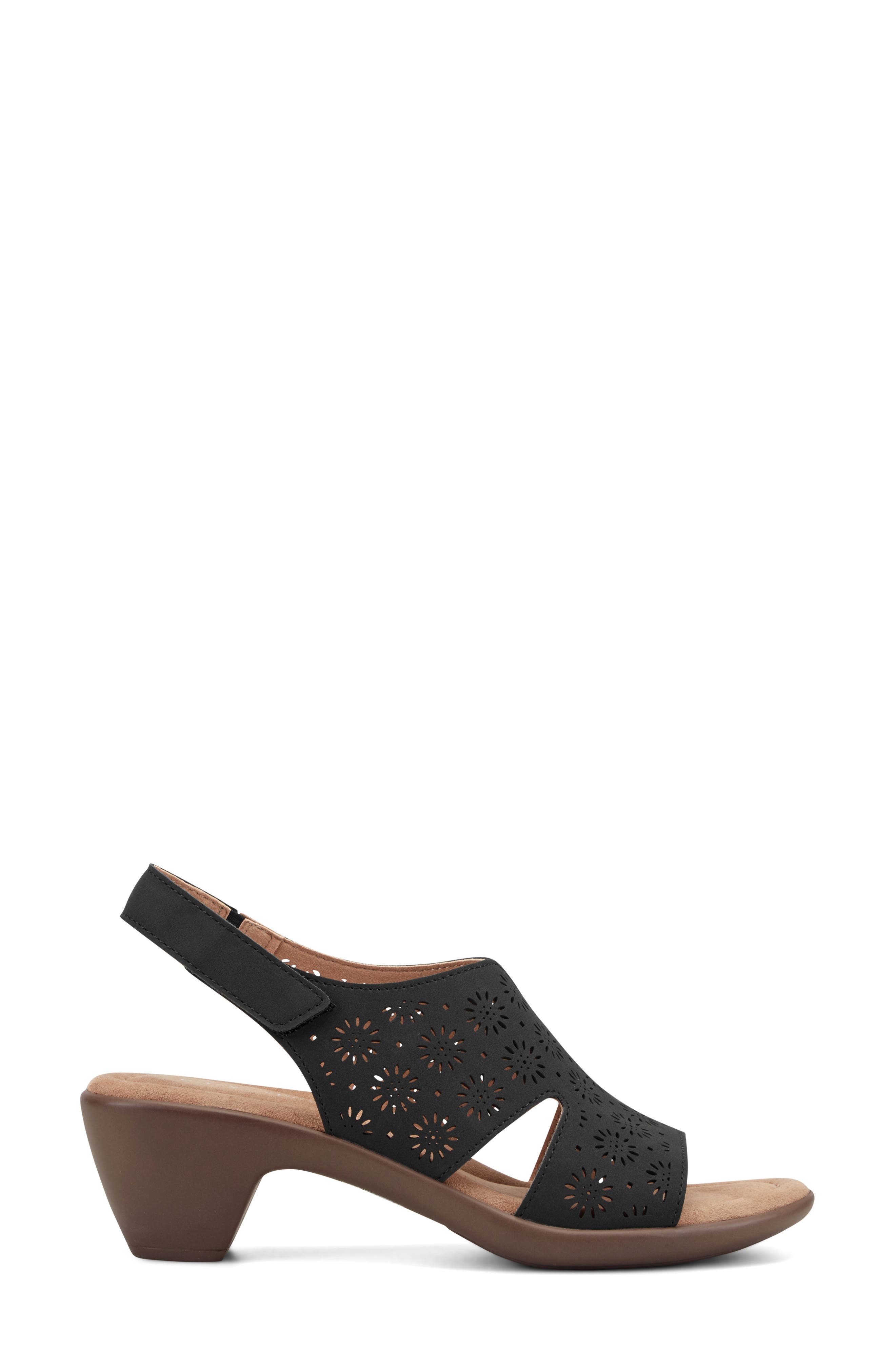 Easy Spirit Seconie Slingback Sandal, Alternate, color, Black