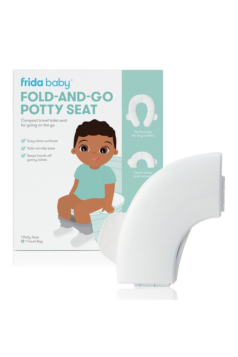 Fold & Go Potty Seat, Main, color, WHITE