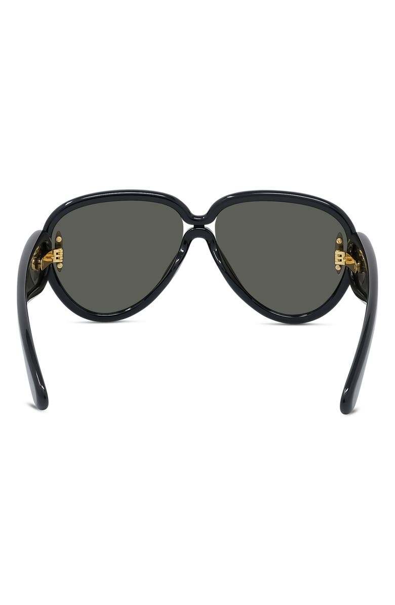 Loewe Anagram 65mm Oversized Pilot Mask Sunglasses, Alternate, color,