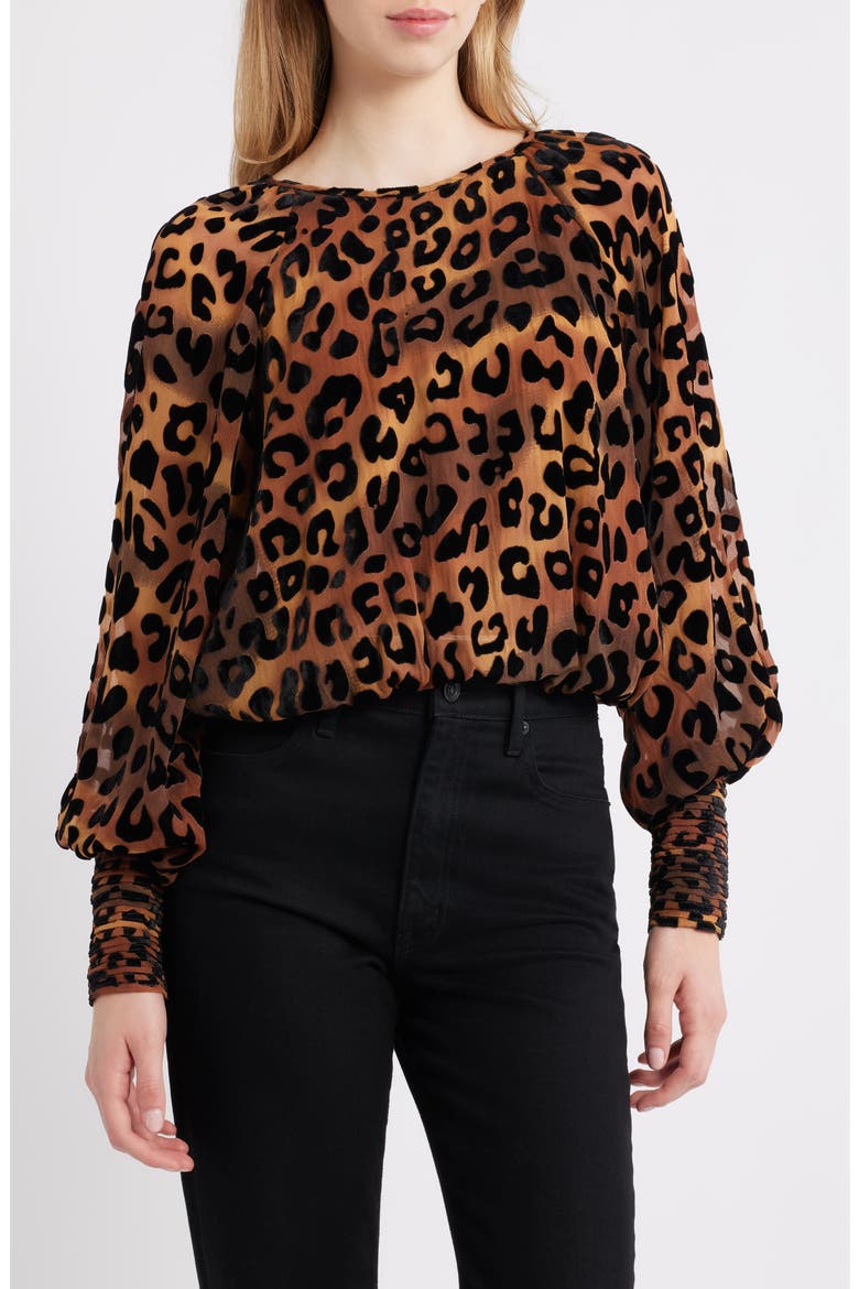 Lenny Burnout Top, Main, color, BROWN MULTI