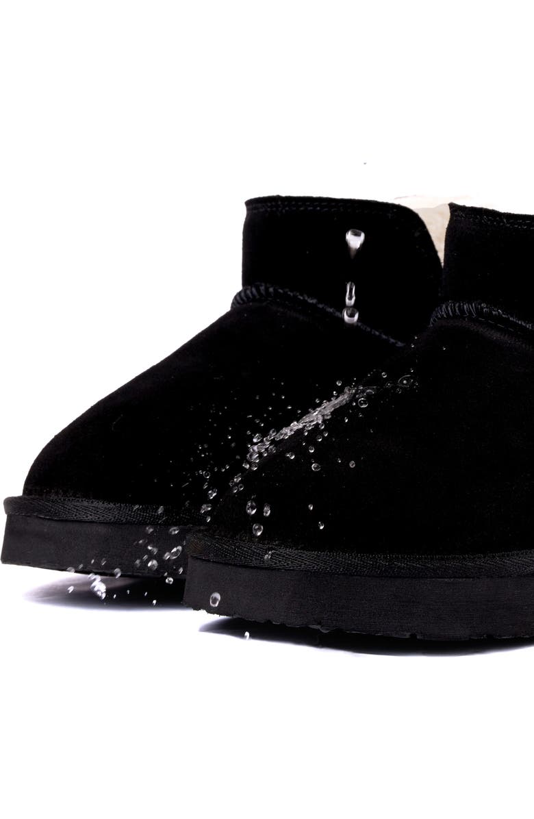 Minnetonka Mavie Faux Fur Bootie, Alternate, color, Black