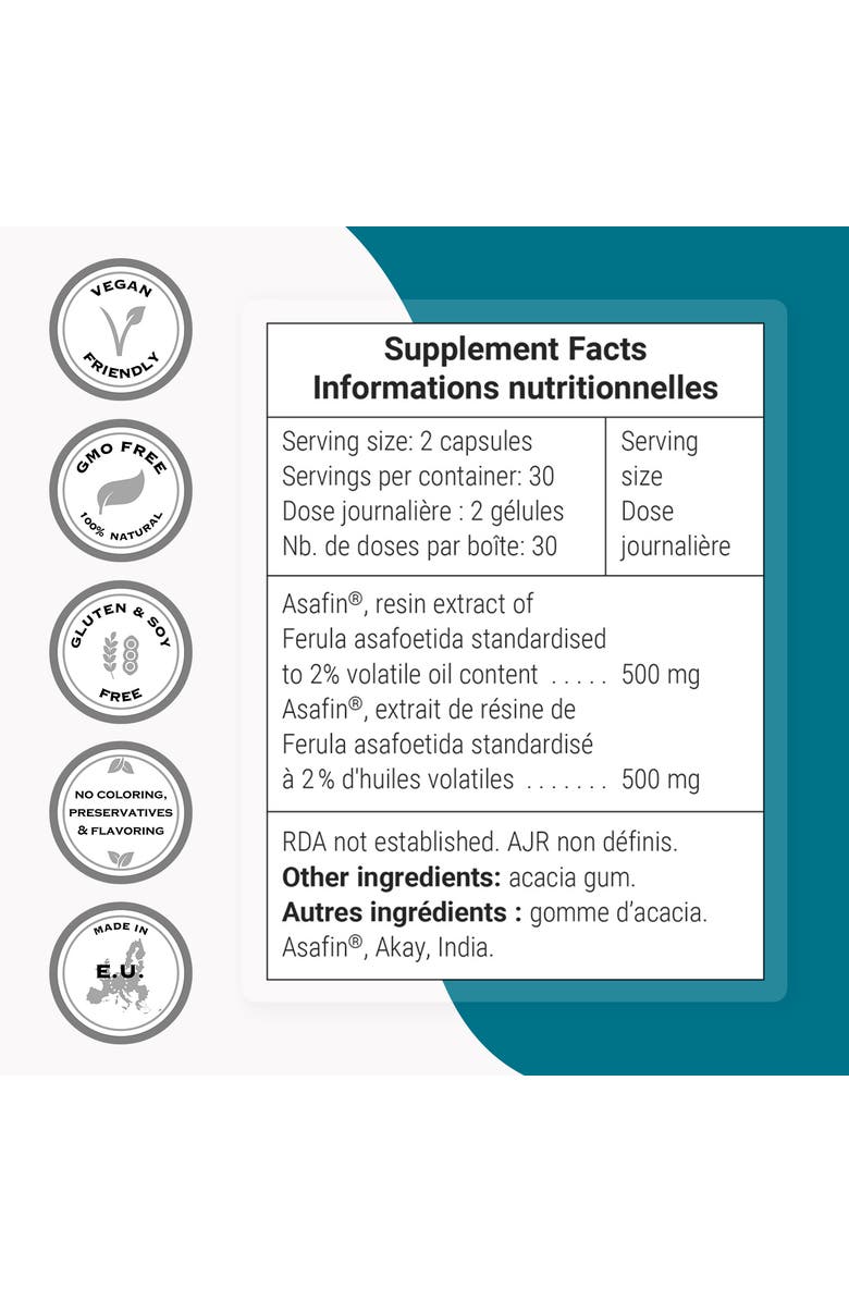 SuperSmart Ferula Asafoetida 500mg, Alternate, color, 