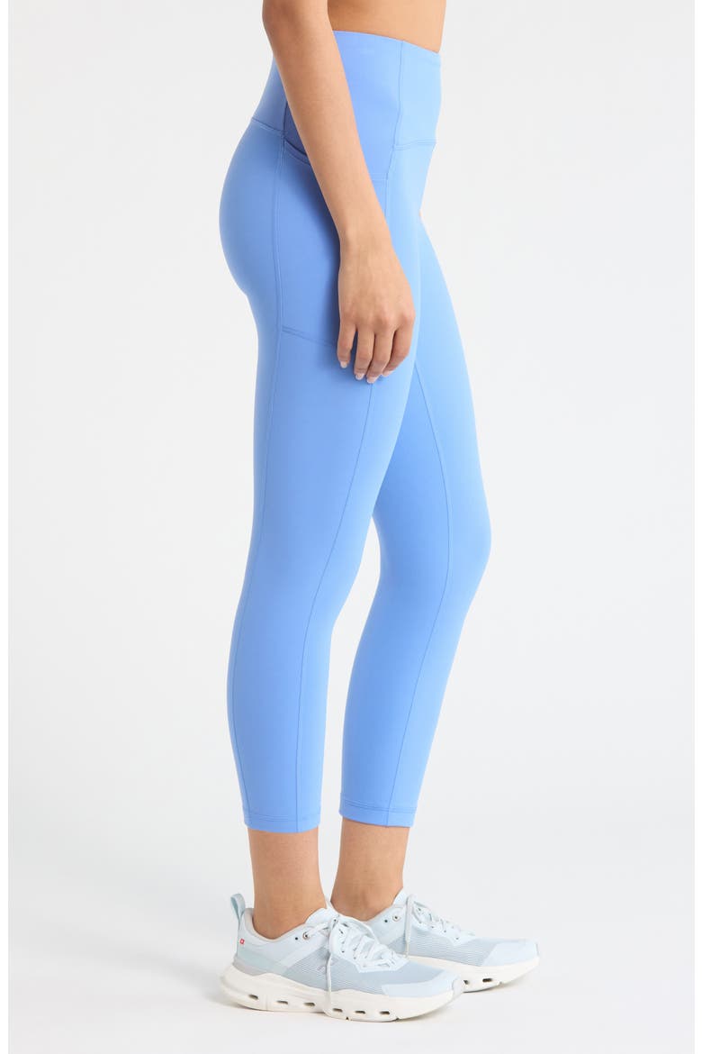 Studio Luxe High Waist Pocket Crop Leggings, Alternate, color, BLUE AZURITE