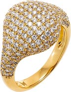 BY ADINA EDEN Pavé Dome Signet Pinky Ring