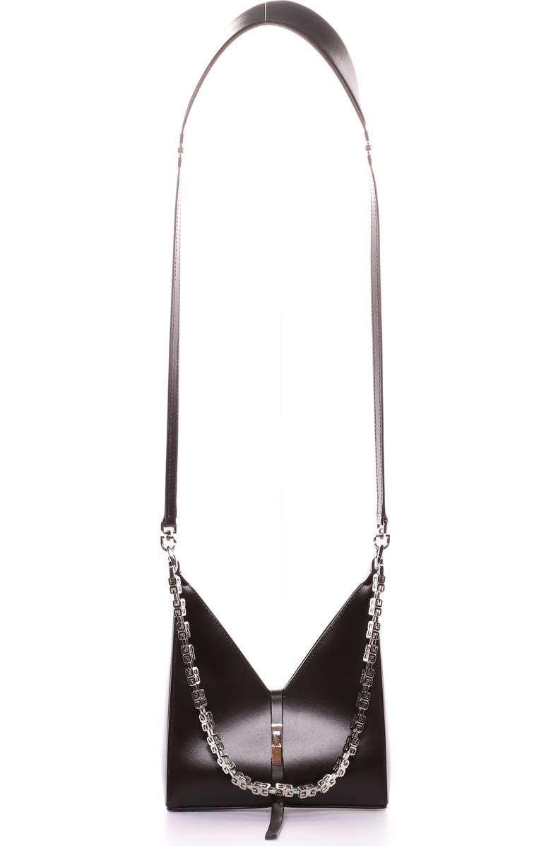 Givenchy Mini Cutout Chain Strap Leather Crossbody Bag, Main, color,