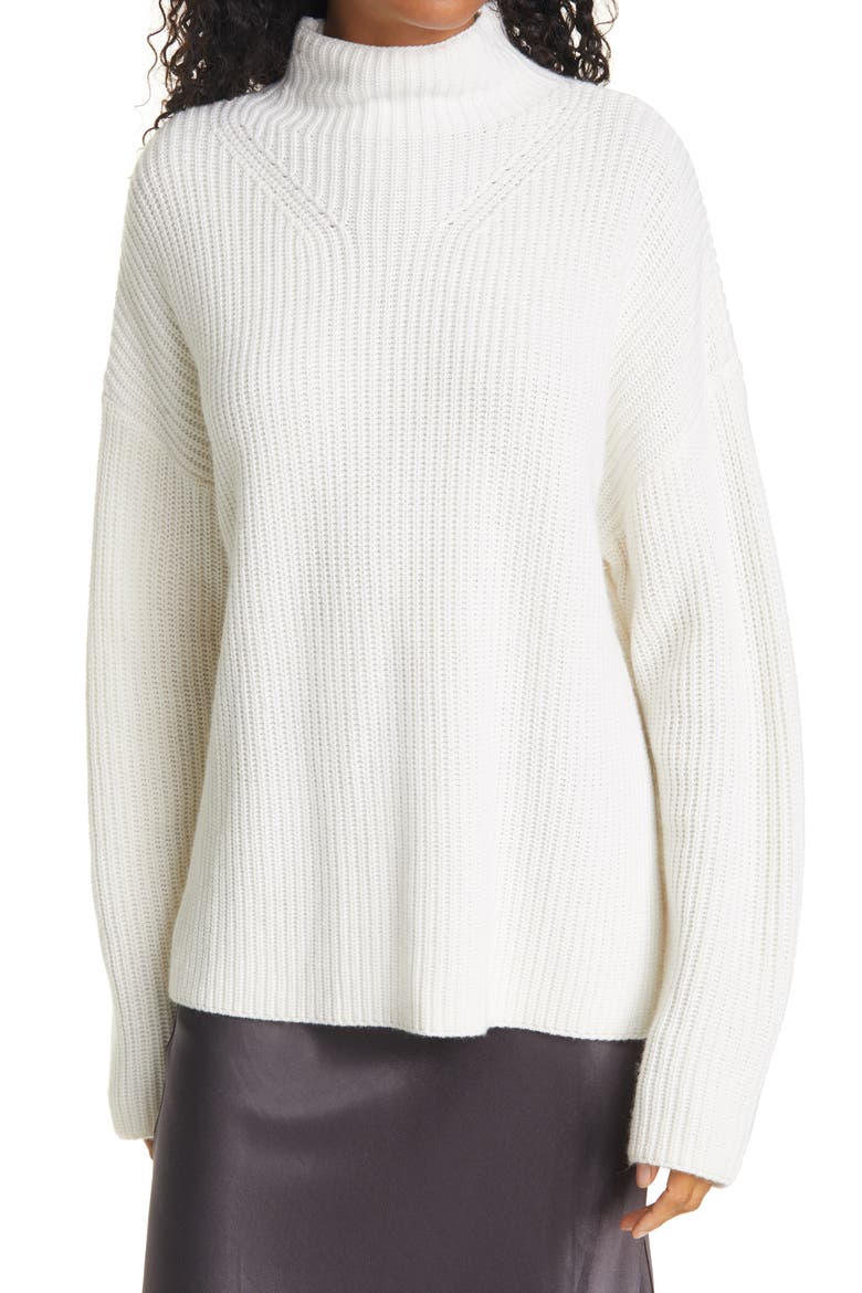 Claudia Oversize Shaker Stitch Sweater, Main, color, IVORY