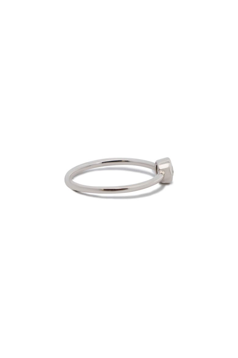 Diamond Bezel Ring, Alternate, color, White Gold