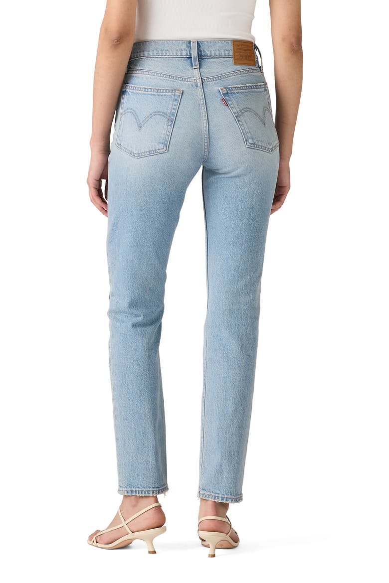 Wedgie High Waist Slim Jeans, Alternate, color, FIRST IN LINE