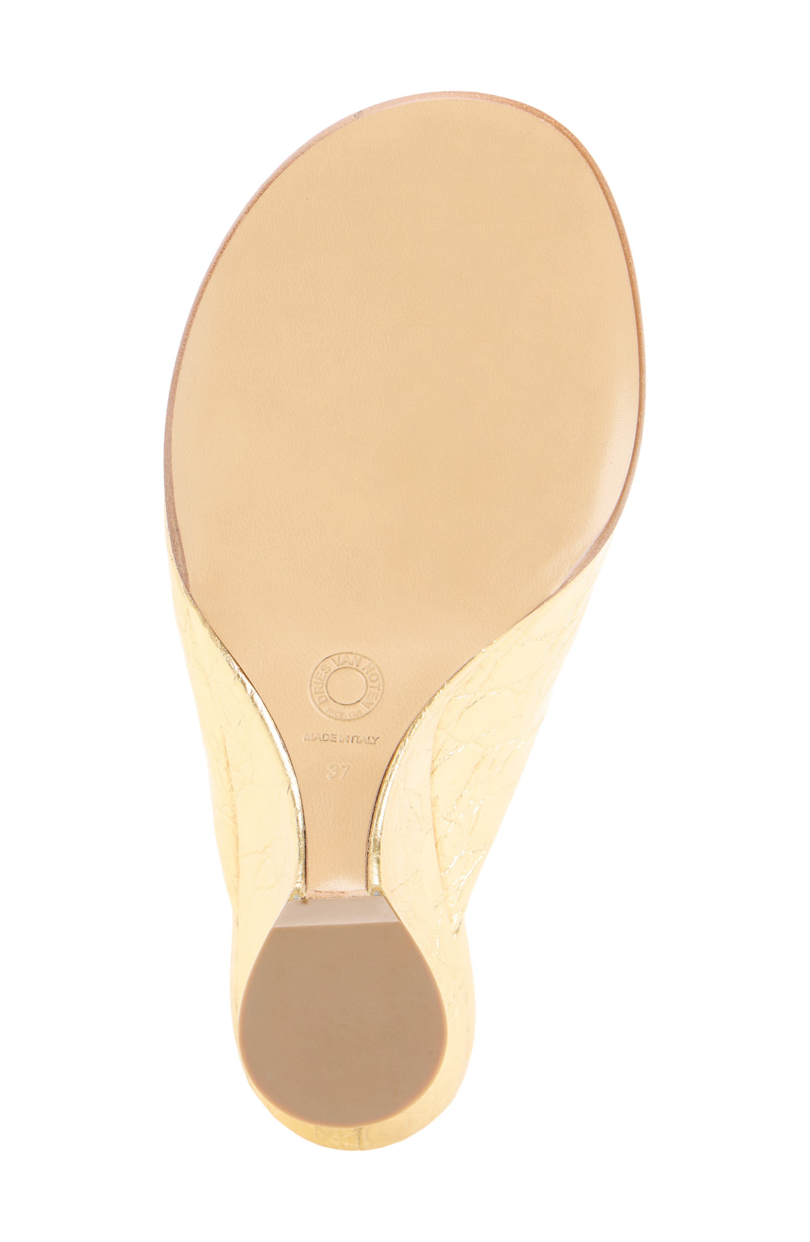 Dries Van Noten Wedge Slide Sandal, Alternate, color, 954 Gold