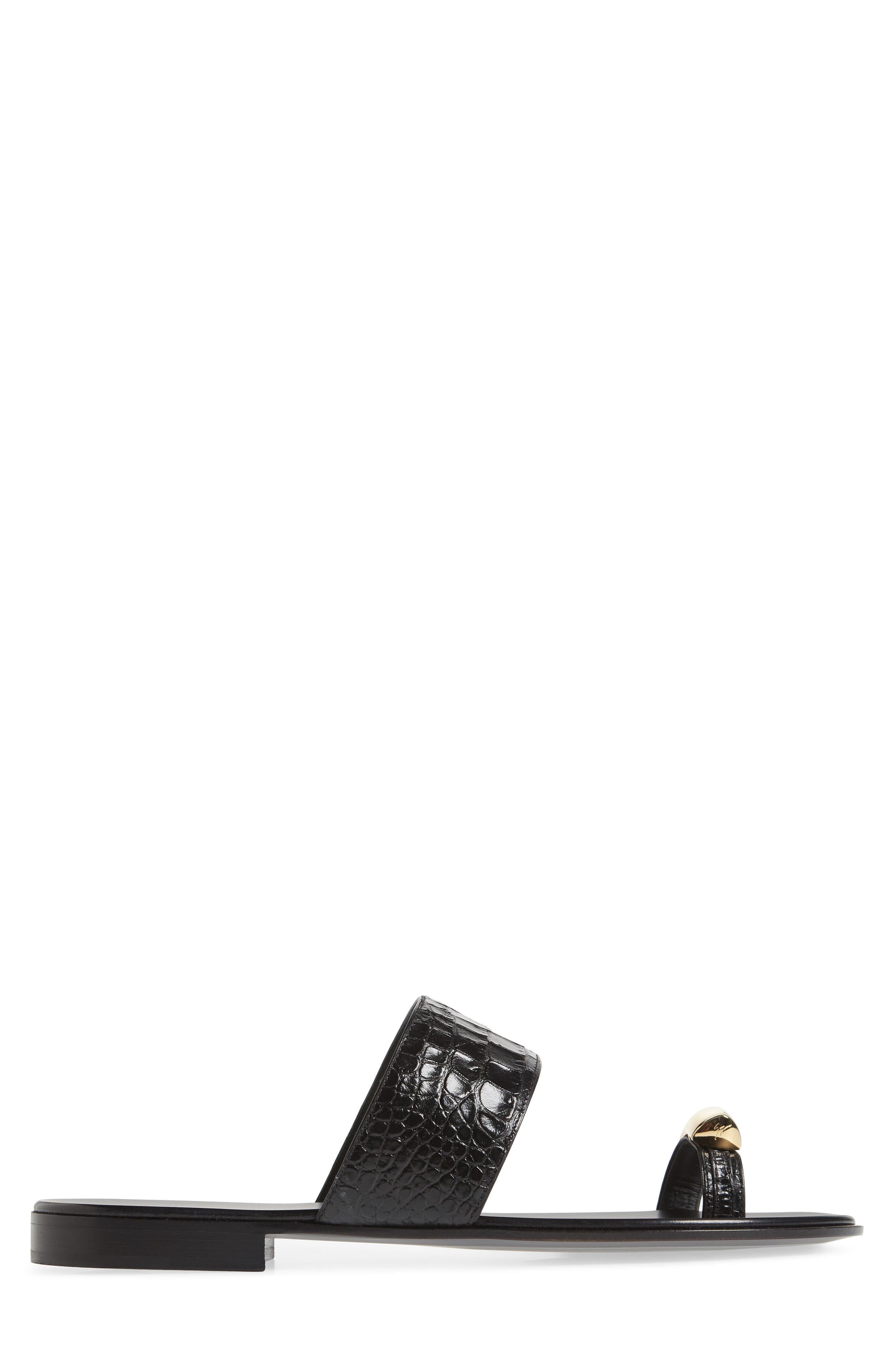 Giuseppe Zanotti Toe Loop Slide Sandal, Alternate, color, 