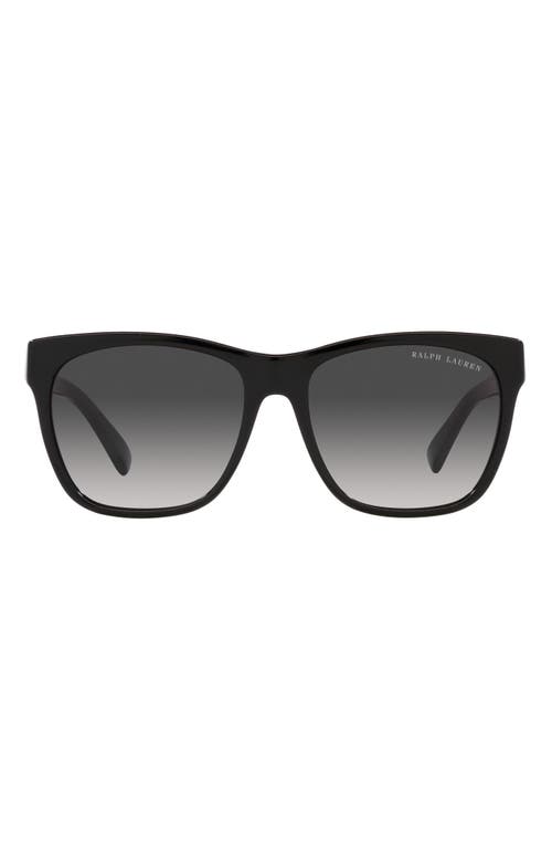 Ralph Lauren 57mm Square Sunglasses in Black 