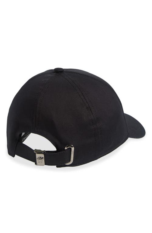 Shop Versace Crystal Embellished Medusa Cotton Drill Baseball Cap In Black