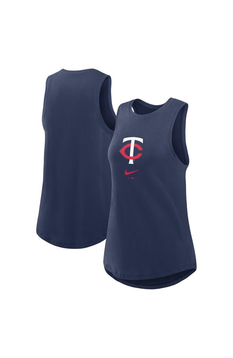 Nike Women's Nike Navy Minnesota Twins Legacy Icon High Neck Fashion Tank Top, Main, color, Navy