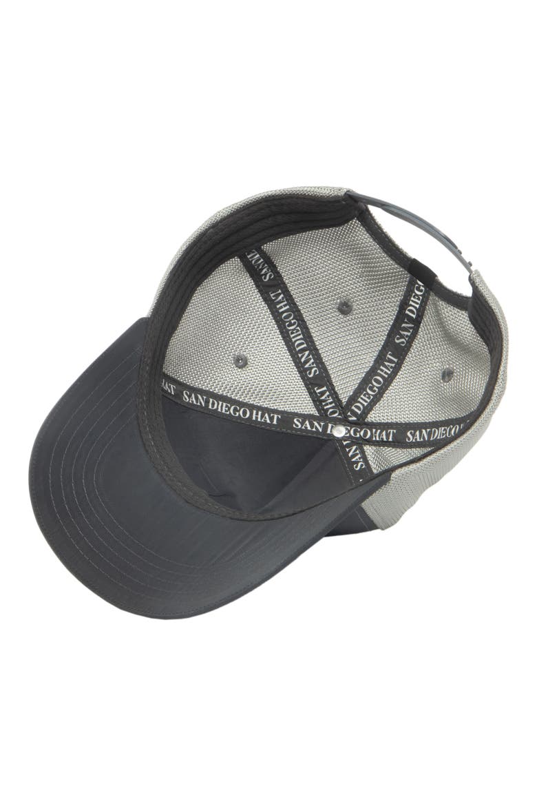 Fish Patch Trucker Hat, Alternate, color, CHARCOAL