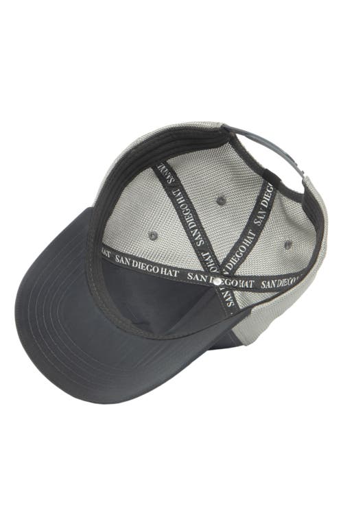 San Diego Hat Fish Patch Trucker Hat In Charcoal