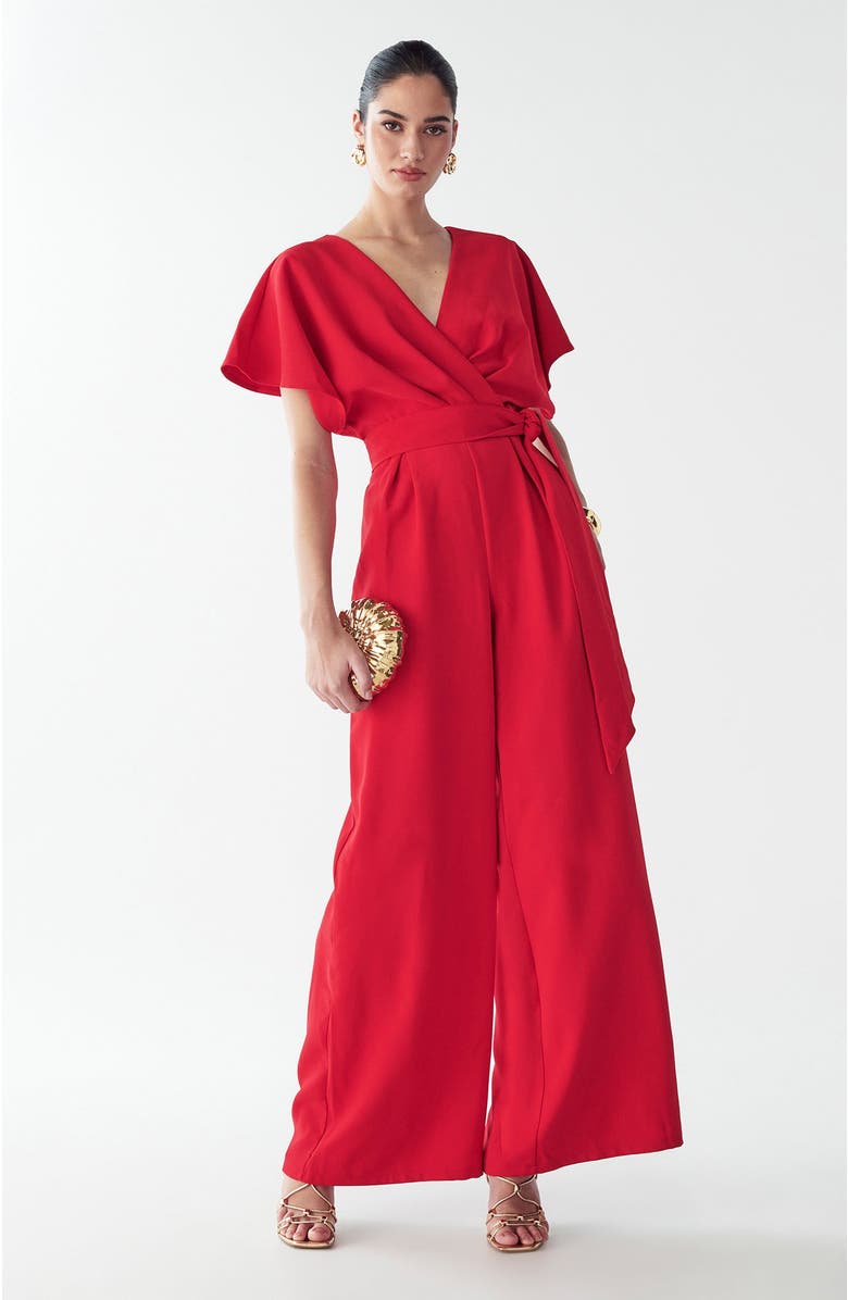 BWLDR Shana Jumpsuit, Alternate, color, Red