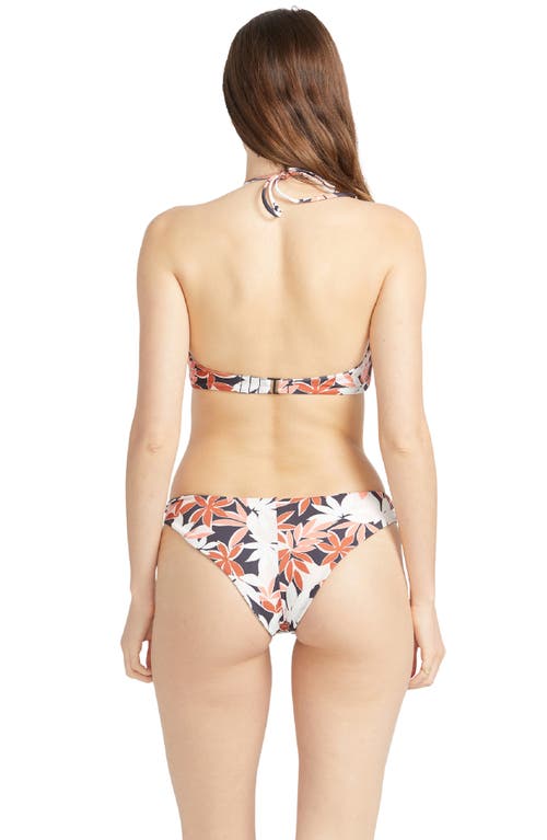 Volcom Check Mate Bikini Top In Electric/coral