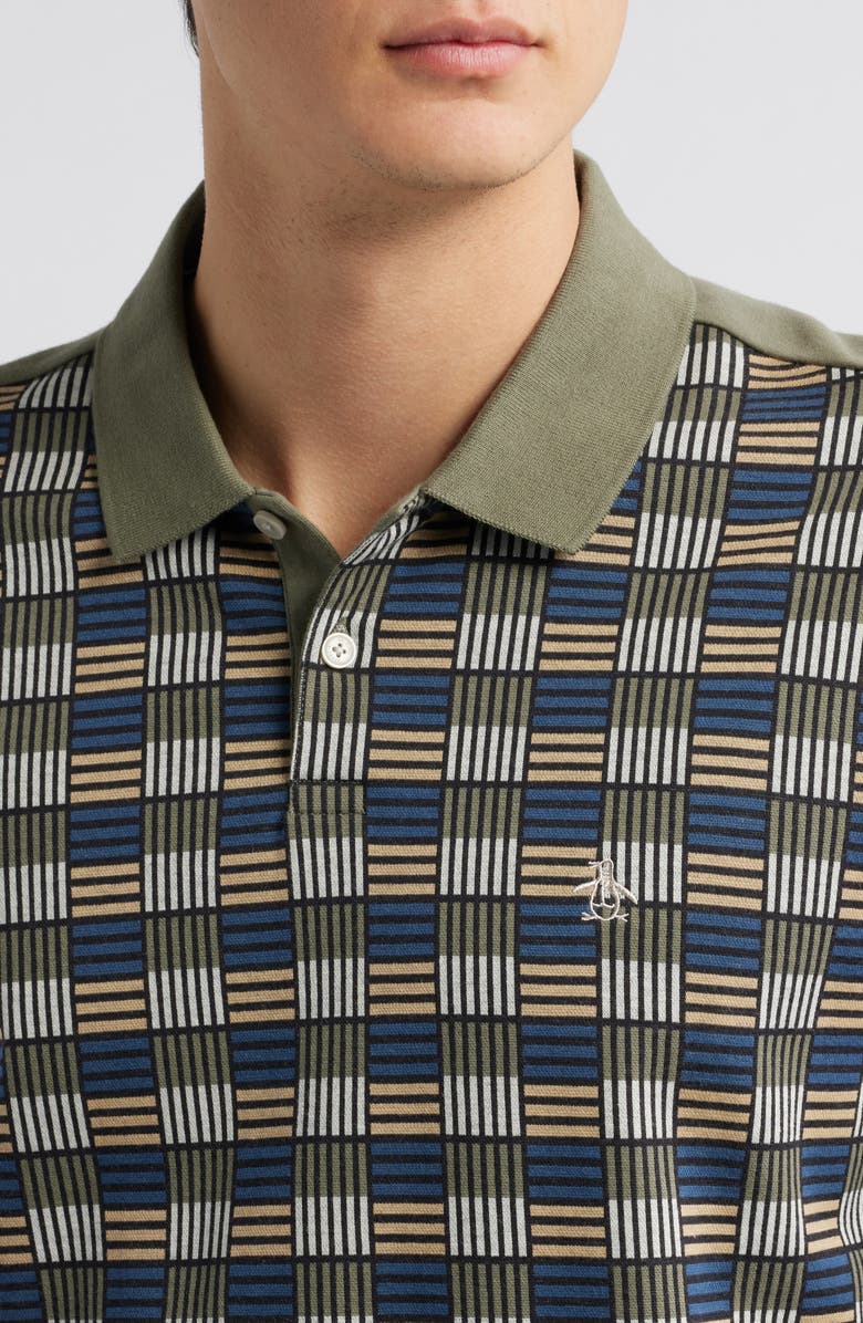 Original Penguin Geo Jacquard Cotton Polo, Alternate, color, 