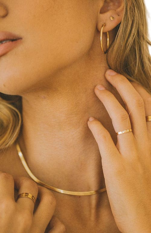 Made By Mary Cleo Stacking Ring In Yellow