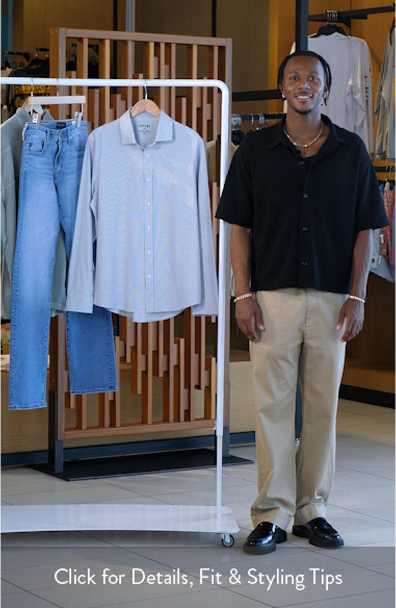 State of Mind Grid Check Slim Fit Button-Up Shirt, sales video thumbnail