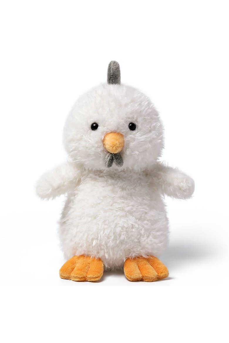 7 Inch Dandelion Chick Weighted Stuffed Animal, Main, color, White