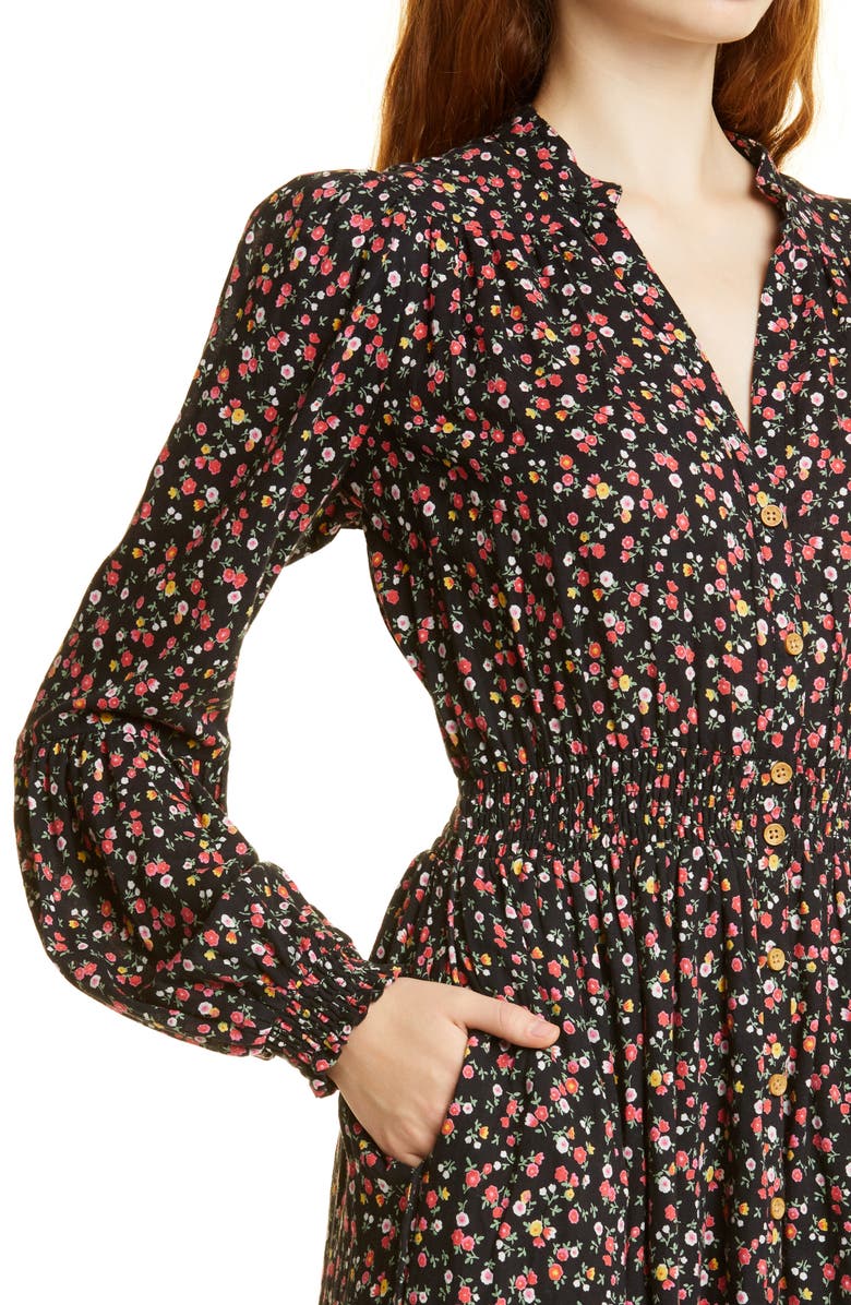 byTiMo Floral Print Long Sleeve Dress, Alternate, color, 