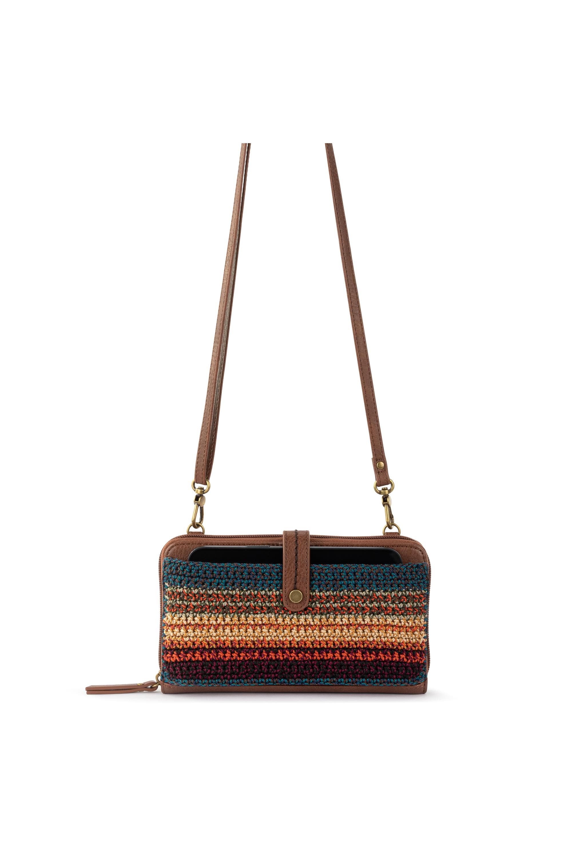 Iris Smartphone Crossbody Bag, Alternate, color, Woodland Stripe