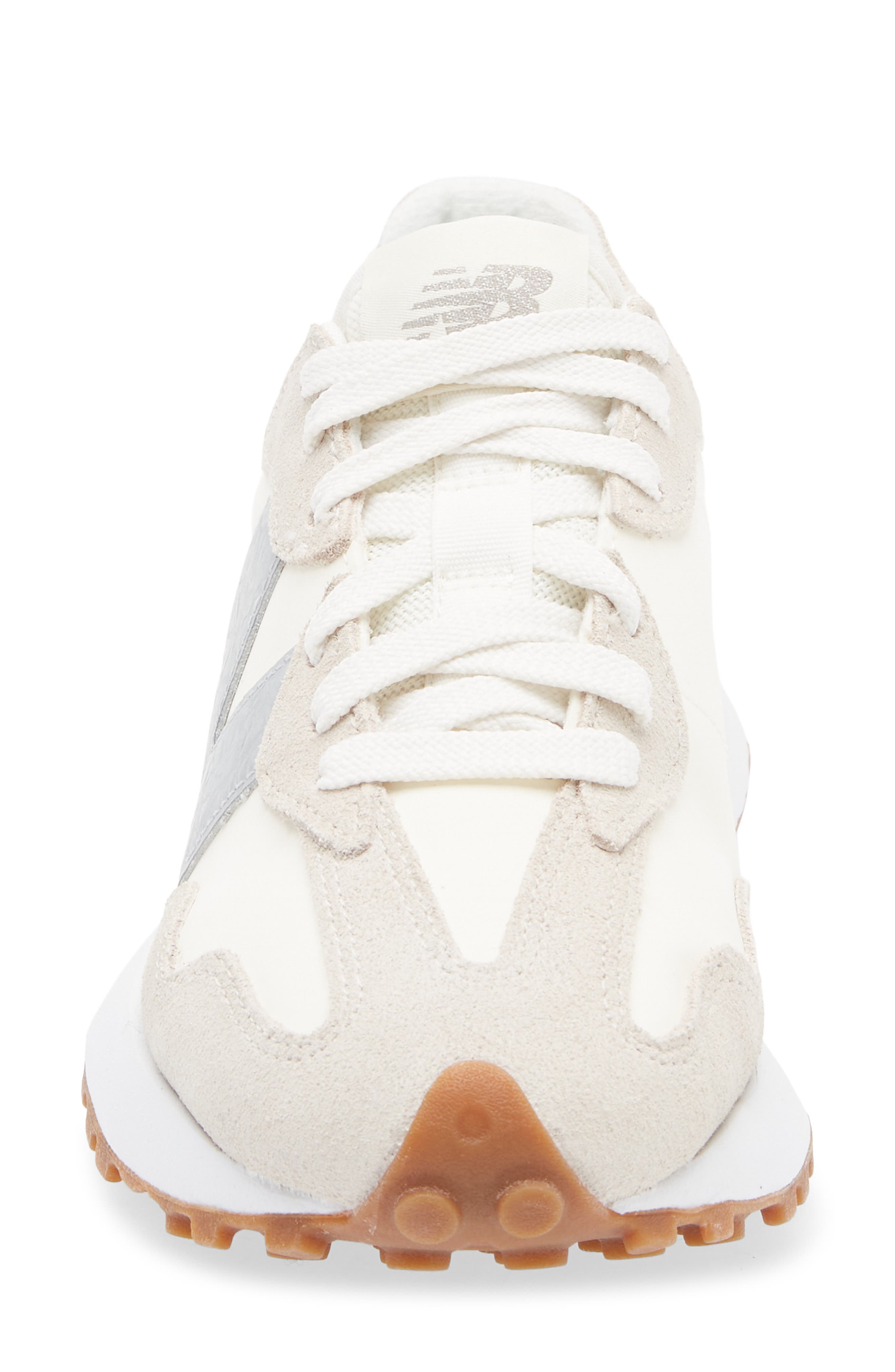 New Balance 327 Sneaker, Alternate, color, Angora/ Silver Metallic